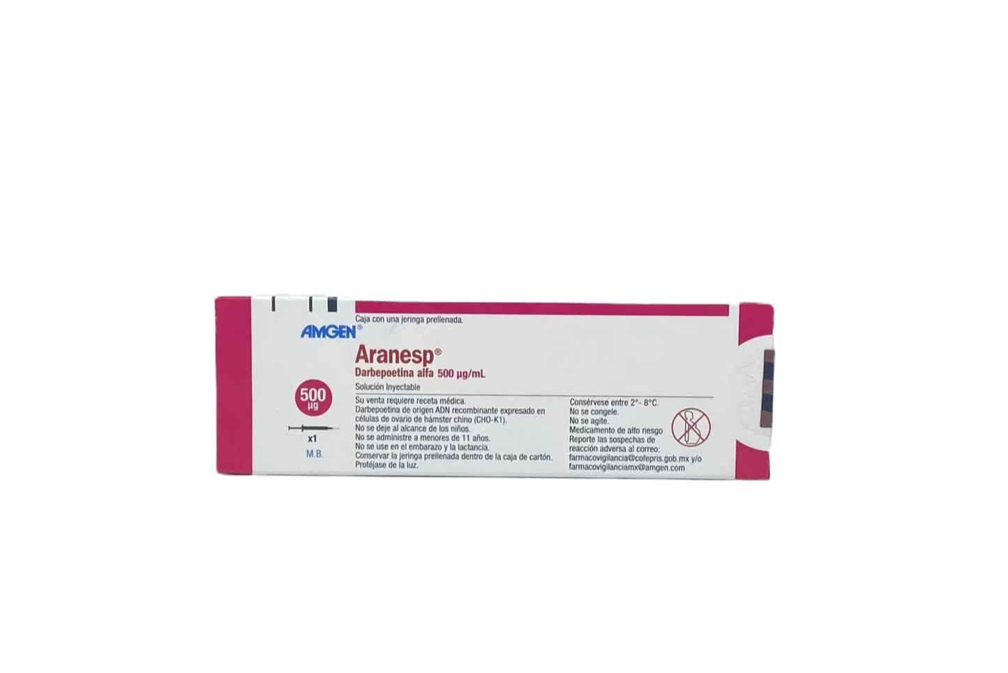 Aranesp 500 mcg c/1 amp